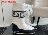 Moon Boot Icon Colourblock Nylon Boots Black and White 23539087 Replica