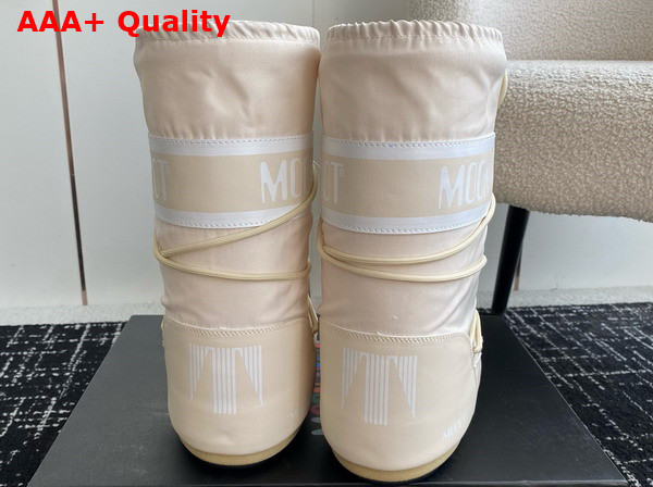 Moon Boot Icon Cream Nylon Boots 17004942 Replica