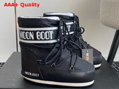 Moon Boot Icon Low Black Nylon Boots 17755852 Replica