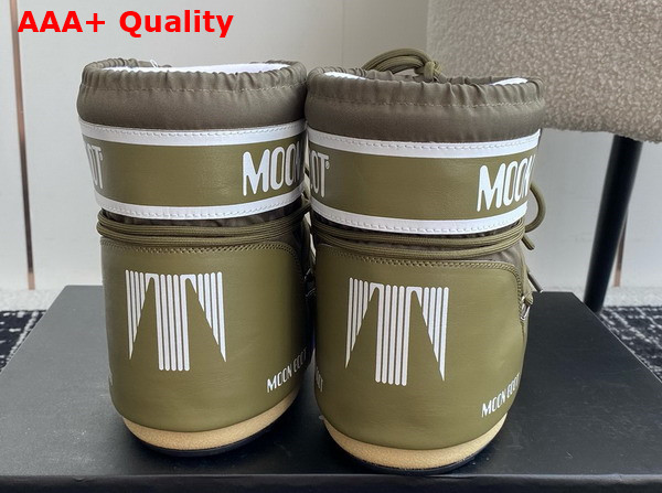 Moon Boot Icon Low Khaki Nylon Boots 17005263 Replica