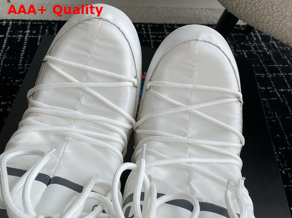 Moon Boot Icon White Nylon Boots 14675665 Replica