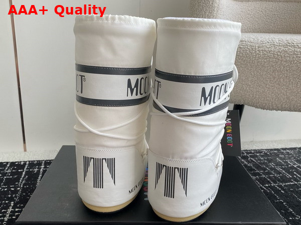 Moon Boot Icon White Nylon Boots 14675665 Replica