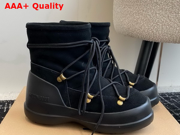 Moon Boot Luna Black Suede Boots 23539124 Replica