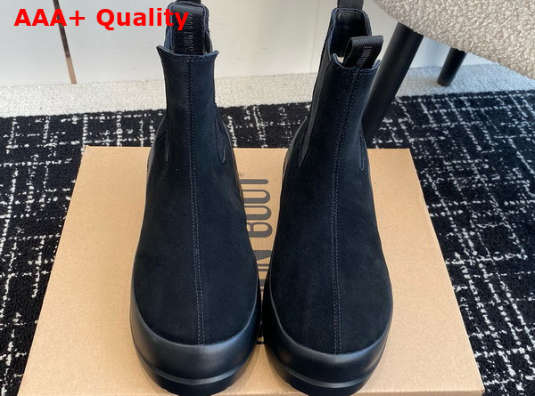 Moon Boot Luna Black Suede Chelsea Boots 23539131 Replica