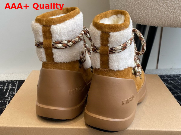 Moon Boot Luna Brown Shearling Boots 23538478 Replica