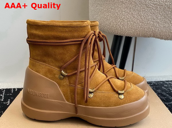 Moon Boot Luna Brown Suede Boots 23538477 Replica