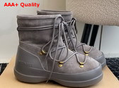 Moon Boot Luna Grey Suede Boots Replica