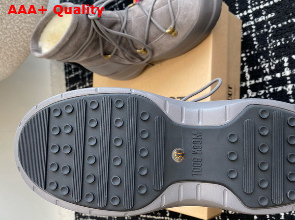 Moon Boot Luna Grey Suede Boots Replica