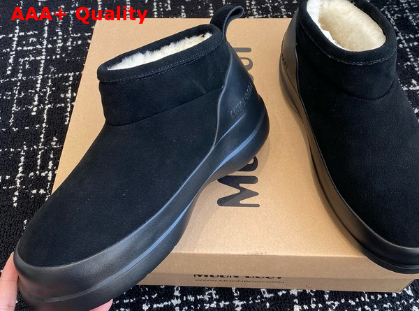 Moon Boot Luna Low Black Suede Boots 23539127 Replica