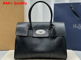 Mulberry Bayswater in Black Small Classic Grain Leather with Silver Lock Replica