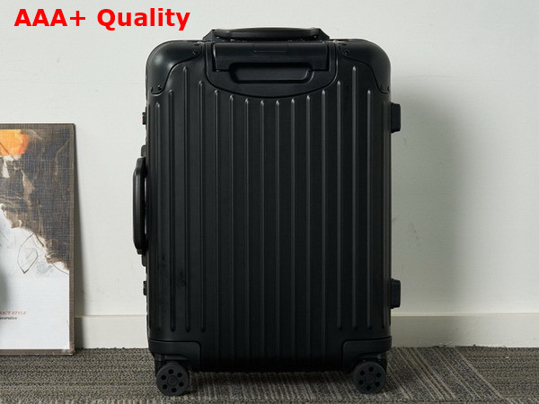 Rimowa Cabin S Aluminium Suitcase in Black Replica