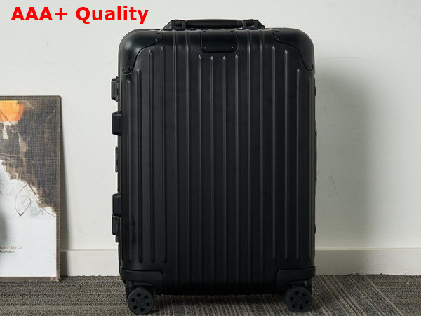 Rimowa Cabin S Aluminium Suitcase in Black Replica