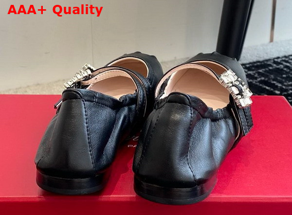 Roger Vivier Mary Janes in Nappa Leather Black Replica