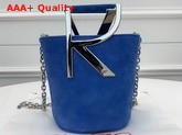 Roger Vivier RV Mini Bag in Light Blue Suede Replica