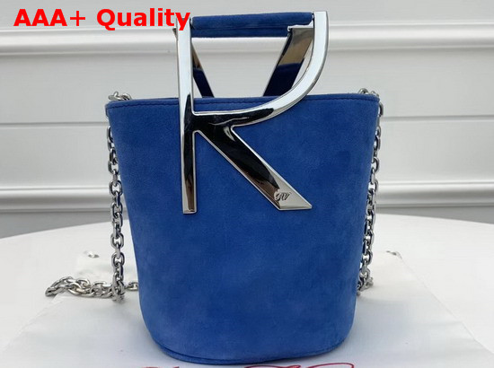 Roger Vivier RV Mini Bag in Light Blue Suede Replica