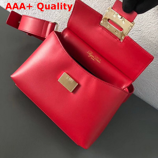 Roger Vivier Viv Cabas Mini in Red Leather Replica