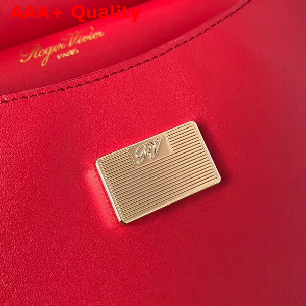 Roger Vivier Viv Cabas Mini in Red Leather Replica