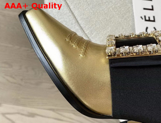 Roger Vivier Viv Tex Strass Mules in Yellow Replica