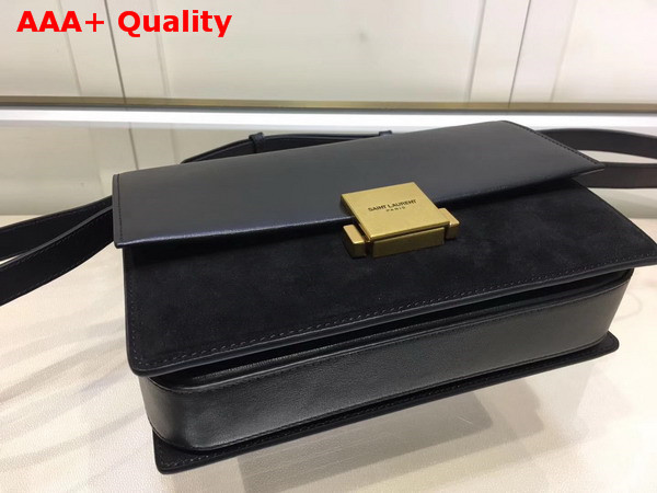 Medium Bellechasse Saint Laurent Bag in Black Leather and Suede Replica