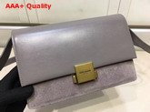 Medium Bellechasse Saint Laurent Bag in Grey Leather and Suede Replica