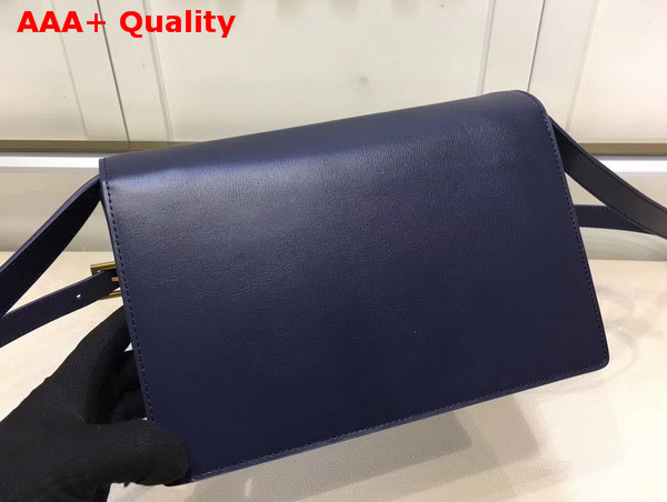 Medium Bellechasse Saint Laurent Bag in Navy Blue Leather and Suede Replica