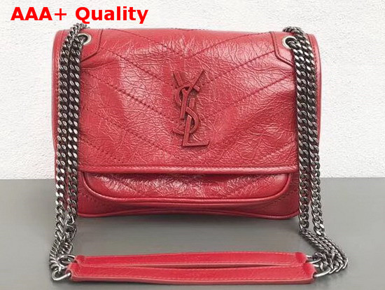 Saint Laurent Baby Niki Chain Bag in Red Replica