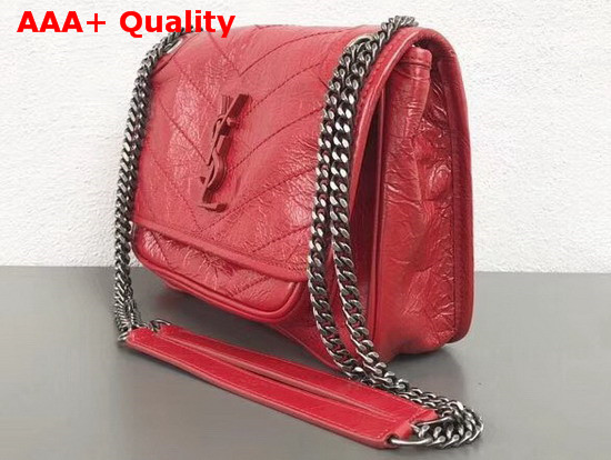 Saint Laurent Baby Niki Chain Bag in Red Replica