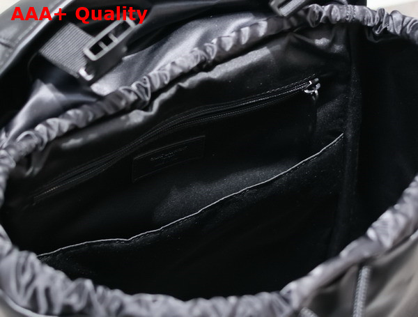 Saint Laurent Backpack in Black Grained Leather Replica