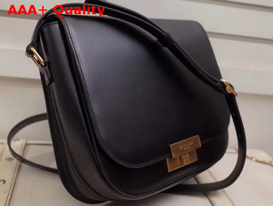 Saint Laurent Betty Satchel in Smooth Leather Black Replica