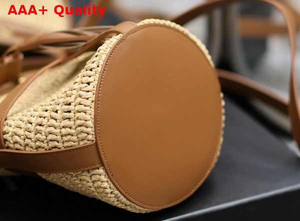 Saint Laurent Bucket Bag in Naturel Raffia Replica