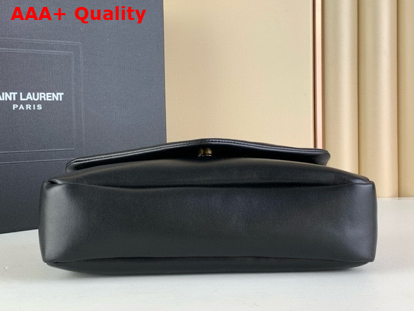 Saint Laurent Calypso Bag in Black Plunged Lambskin Replica