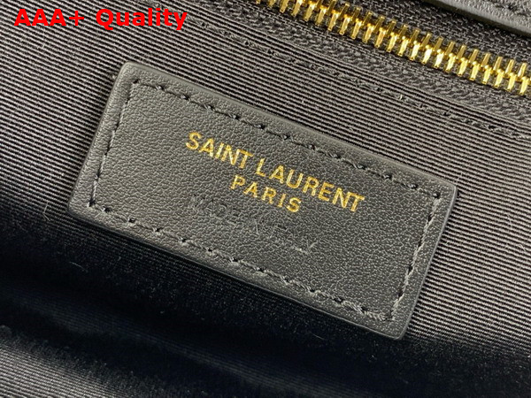 Saint Laurent Calypso Bag in Black Plunged Lambskin Replica