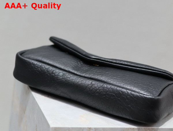 Saint Laurent Calypso in Grained Lambskin Black Replica