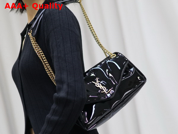 Saint Laurent Calypso in Patent Leather Black Replica