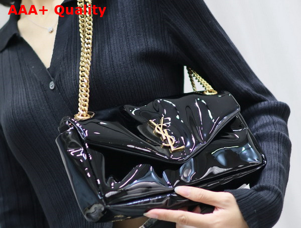 Saint Laurent Calypso in Patent Leather Black Replica