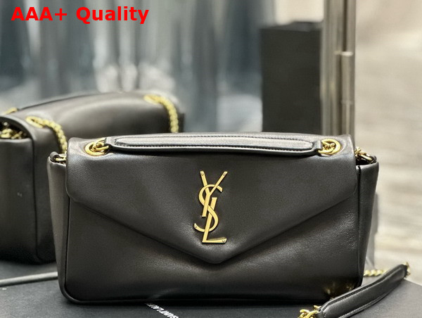 Saint Laurent Calypso in Plunged Lambskin Black Replica