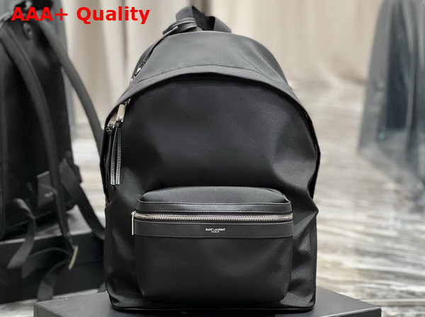 Saint Laurent City Backpack in Black Canvas Replica