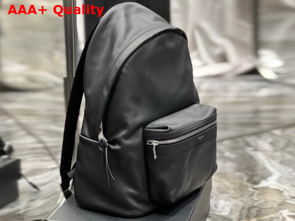 Saint Laurent City Backpack in Black Leather Replica