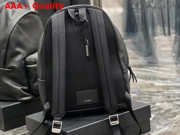 Saint Laurent City Backpack in Black Leather Replica