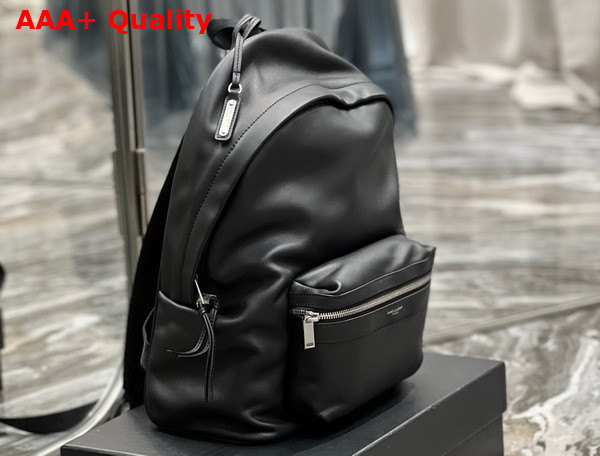 Saint Laurent City Backpack in Matte Leather Black Replica