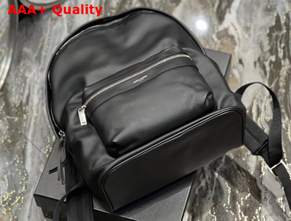 Saint Laurent City Backpack in Matte Leather Black Replica