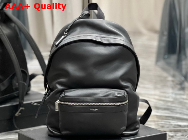 Saint Laurent City Backpack in Matte Leather Black Replica