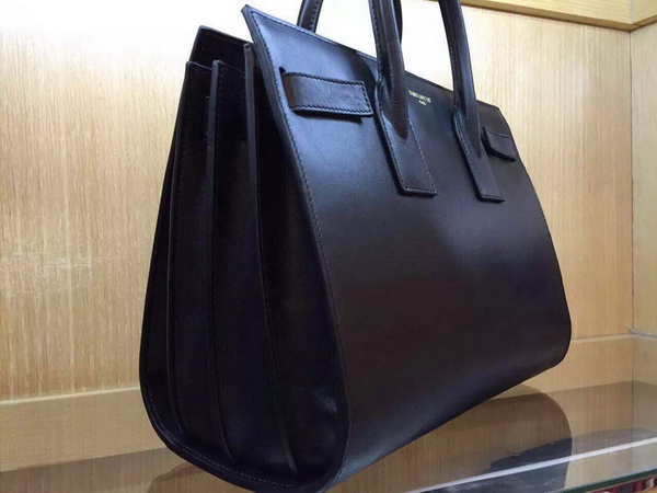 Saint Laurent Classic Small Sac De Jour Bag in Black Leather for Sale