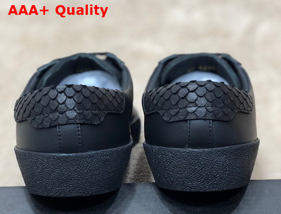 Saint Laurent Court Classic Sl 06 Embroidered Sneakers in Black Smooth Leather Replica