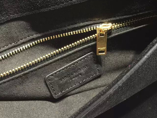 Saint Laurent Fringed Satchel In Black for Sale