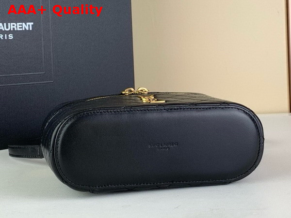 Saint Laurent Gaby Mini Vanity Bag in Black Lambskin Replica