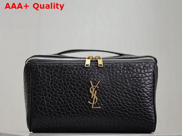 Saint Laurent Gaby Vanity Case in Black Lambskin Replica