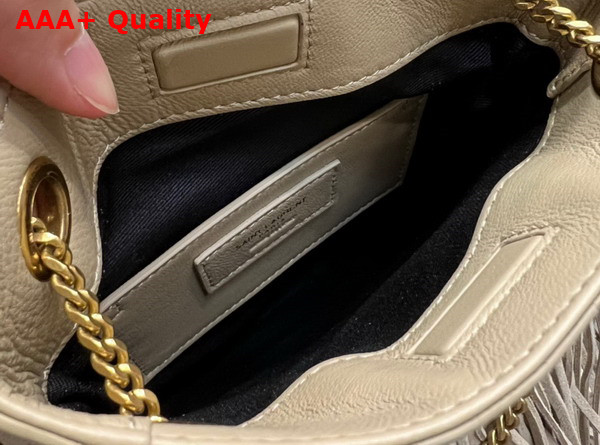 Saint Laurent Grace Small Chain Bag in Dusty Grey Suede Replica