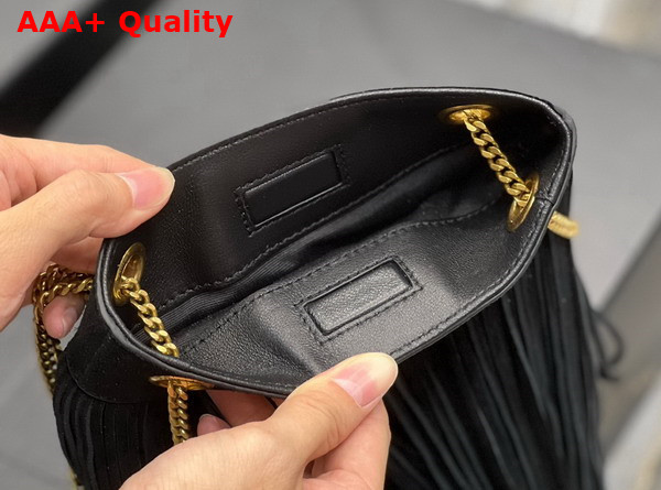 Saint Laurent Grace Small Chain Bag in Suede Noir Replica