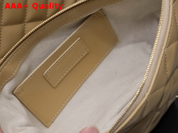 Saint Laurent Icare Maxi Shopping Bag in Beige Quilted Lambskin Replica